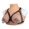 QKKQ Breast Clip Nipple Clamp with Bells BDSM Bondage Breast Leather Belt Nipple Clamps Sexy Clips Erotic Sex Toys for Women Men