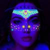 Waterproof Decorations Stickers Fluorescent Glowing Tattoos Face Stickers  Nightclub