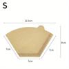 100Pcs Unbleached Original Wooden Hand Drip Paper Coffee Brewer Coffee Filter Bag Coffee Maker Accessories