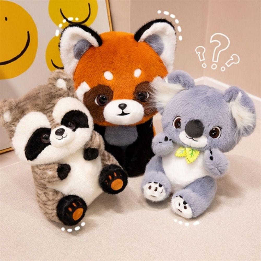 Simulation Koala Plush Toy Lesser Panda Sloth Plush Doll Animal Raccoon Plush Toy  Birthday Gift