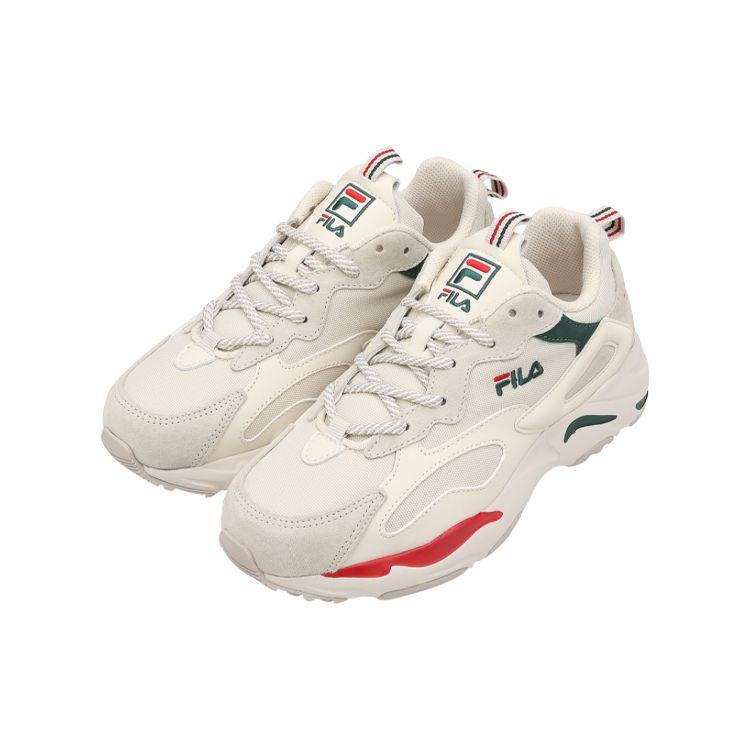 Fila Ray Tracer Бежево-зеленый красный Унисекс кроссовки кремово-белый 1RM01153-926