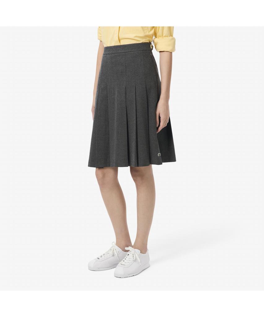 Lacoste Women'S Flannel Pleated Midi Skirt Jf5358-55N 050