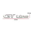 Металлическая наклейка на крыло автомобиля GT GTLINE, значок-эмблема на задний багажник