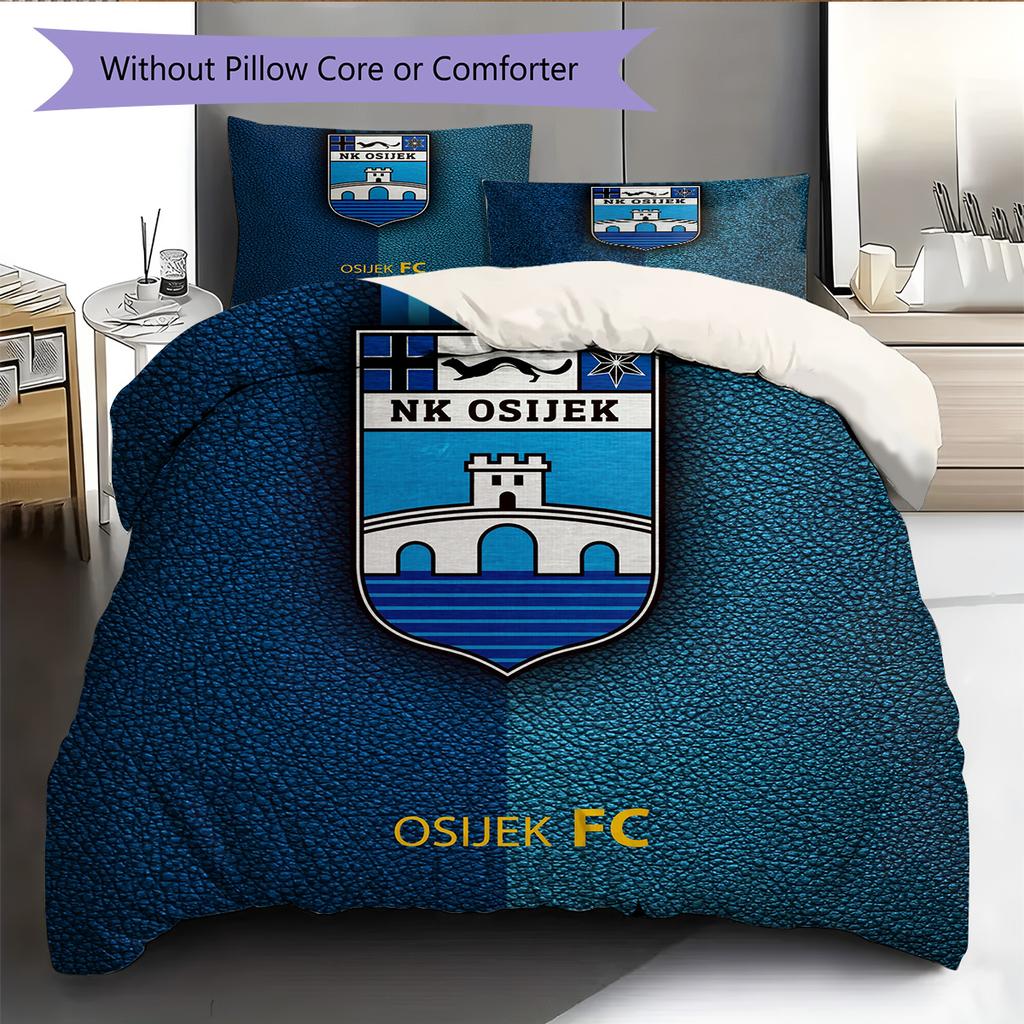 NK Osijek Pattern Bedding Quilt Set Home Decoration Gift (1 * duvet cover + 2 * pillowcase without core)
