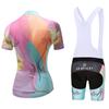 Дышащий летний короткий комплект одежды для езды на велосипеде, женские спортивные трикотажные костюмы
