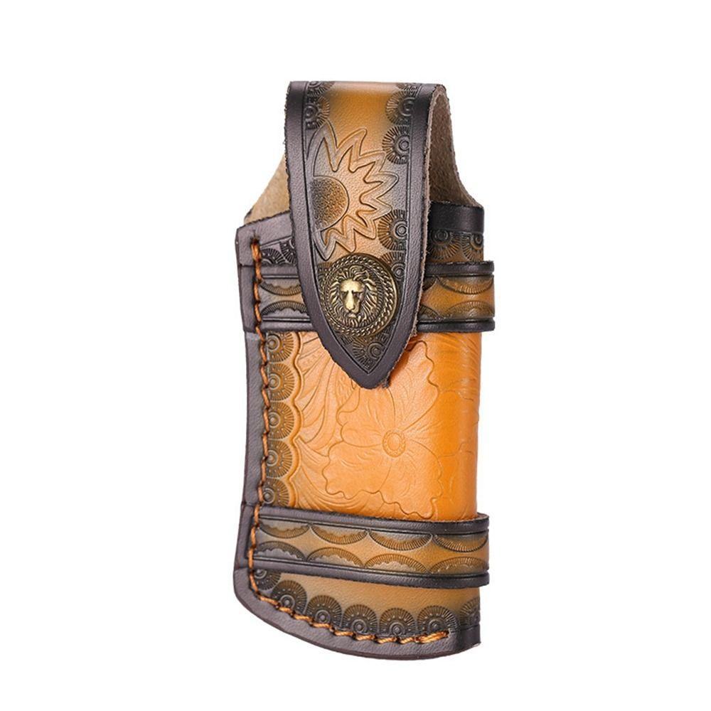 6 Styles Flashlight Belt Loop Black&Brown Leather Sheath New Case Holder  Outdoor Tool