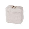 Kyoto Doll Studio Cosmetic Pouch Makeup Small Item Holder Women Stand-Up Storage Possible (Embossed Ecru)