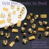 40 pieces, Crown Dirty Braid Hair Rings, Hair extensions, Hairdressing Supplies