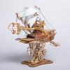 DIY 3D Wooden Puzzle Fantastic Spaceship Popular Assembly Model A Birthday Gift for A Boy Steampunk Computer Room Decor Toys