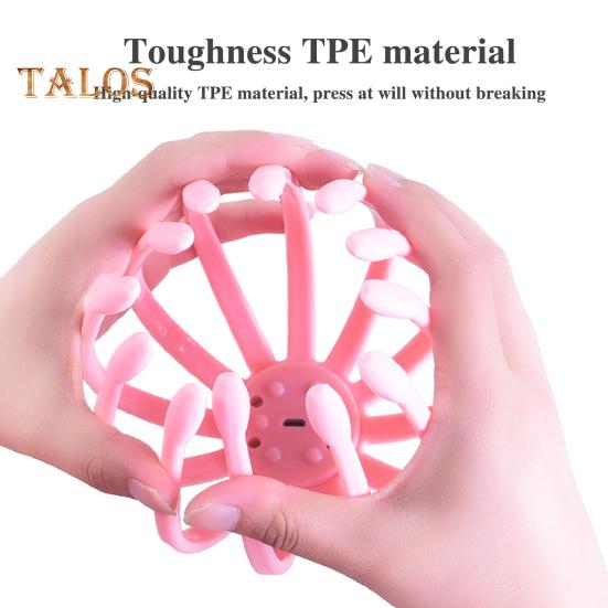 Электрический массажер для головы Octopus, массаж головы, 3 режима вибрации, портативный перезаряжаемый дизайн, массажер для кожи головы, инструмент для массажа