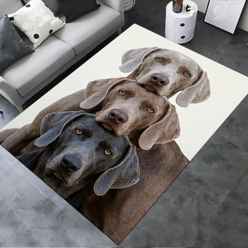 2025 New Three Puppies Carpet Rug for Living Room Bedroom Home Sofa Decoration,Kids play Non-slip Floor Mat140