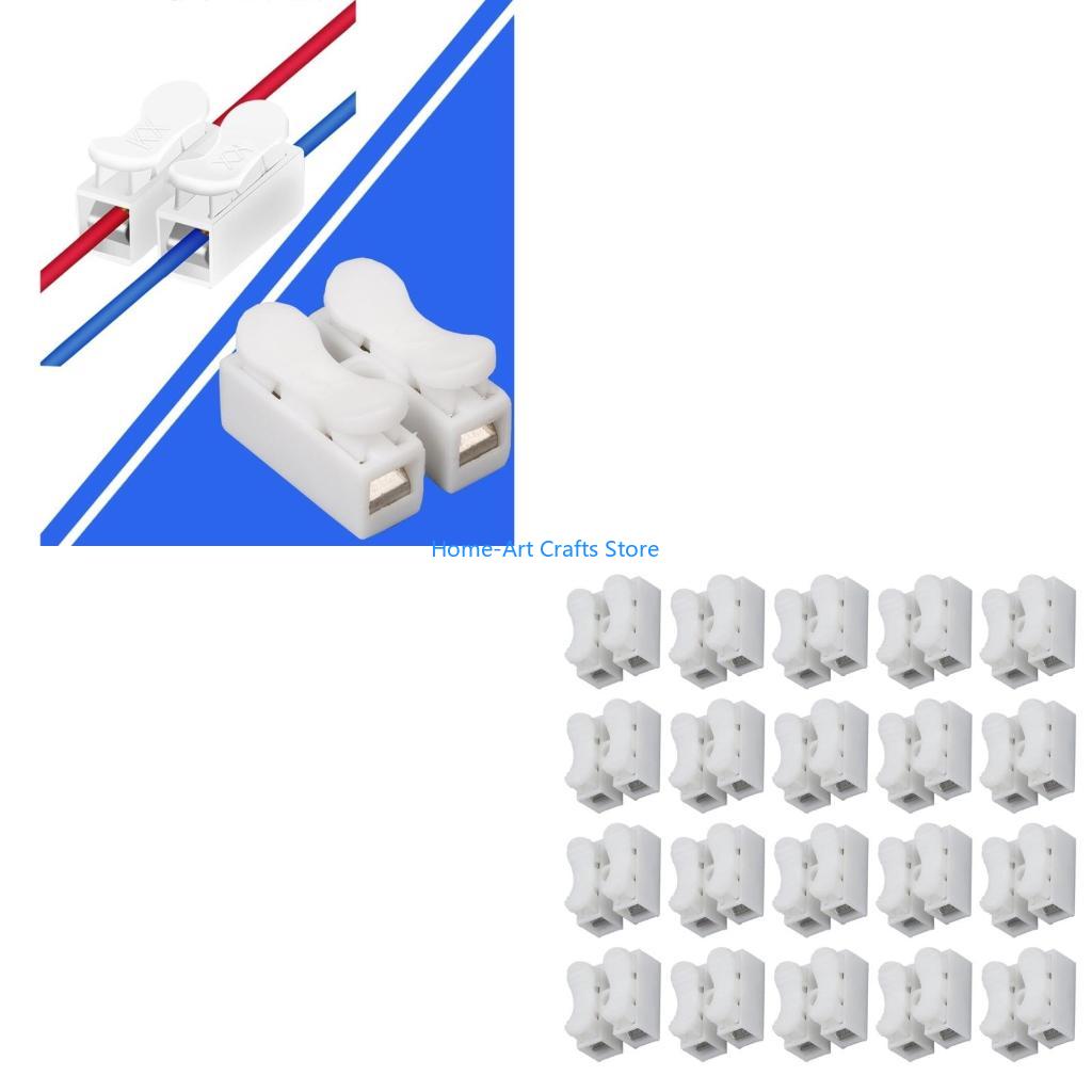 Y3NA Pack Of 20 Press Fit Electrical Terminals Connectors Suitable For Easy Wire Connection Home Circuit Upgrades