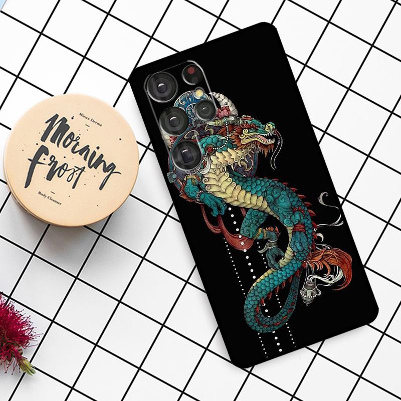 Модный Чехол с Китайским Драконом для Samsung Galaxy S24 FE S21 S22 S23 S25 Ultra S9 S10 Plus S20 FE S25 FE Чехол для Телефона