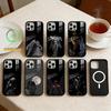 Чехол для телефона 'Скульптура ангела' для iPhone 14, 16, 15, 13, 17, 12, Plus, Pro, Max Магнитный для Magsafe Матовый чехол