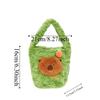 Large Capacity Furry Handbag Plush Cartoon Storage Bag Candy Pouch Capybara Bucket Bag  Shopping