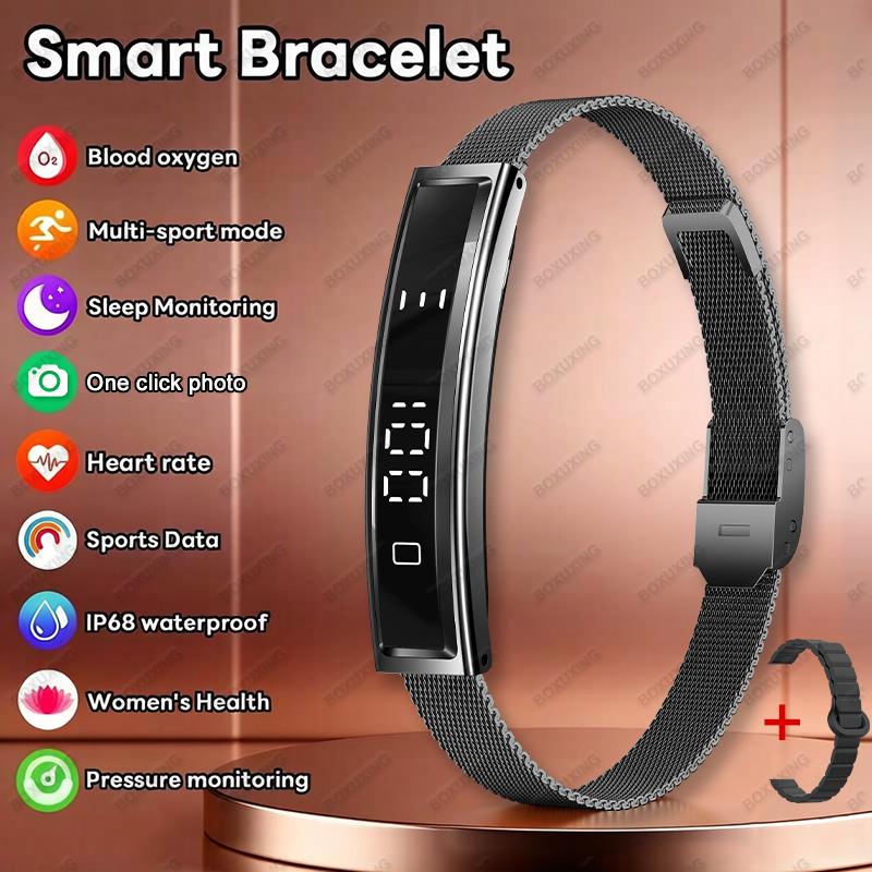 New Sport Smart Bracelet Sleep Monitor Waterproof Health Monitor Pedometer Heart Rate Fitness Track Smart Watches Men Women