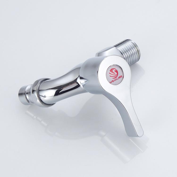 Медный смеситель для стиральной машины, остроконечная насадка, одинарный быстрооткрывающийся кран для холодной воды, смеситель для стиральной машины