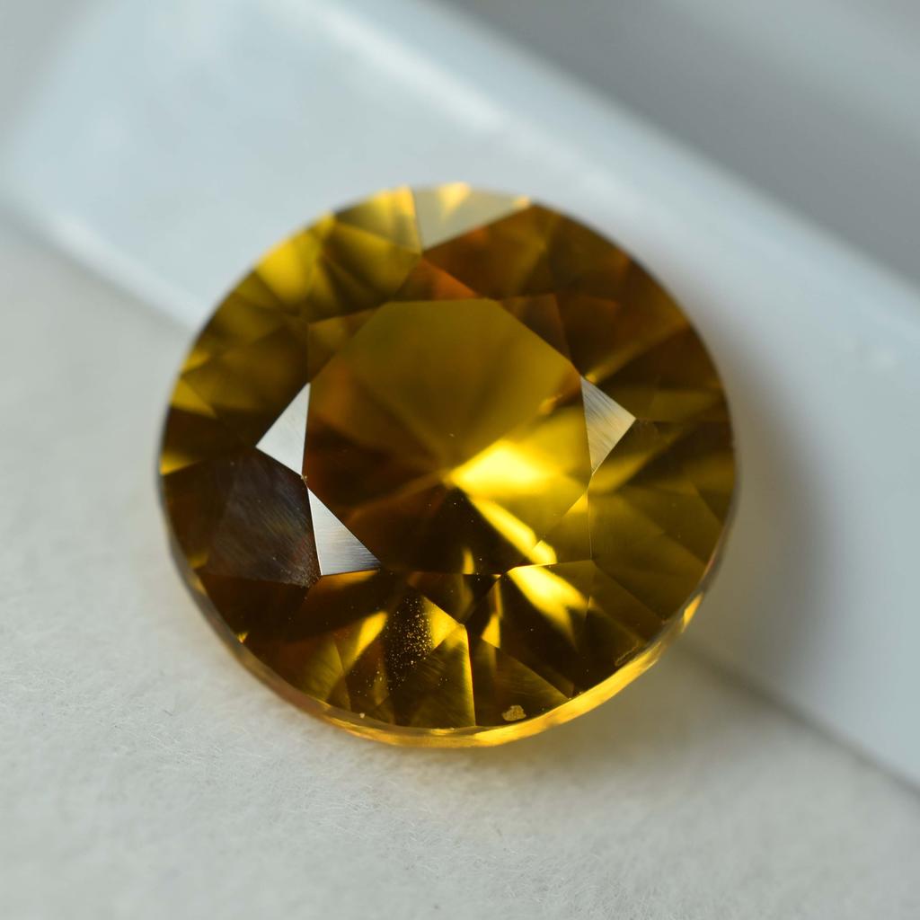 Yellow Sapphire Round Cut 7.85 Ct Natural Loose Gemstone Earring Size