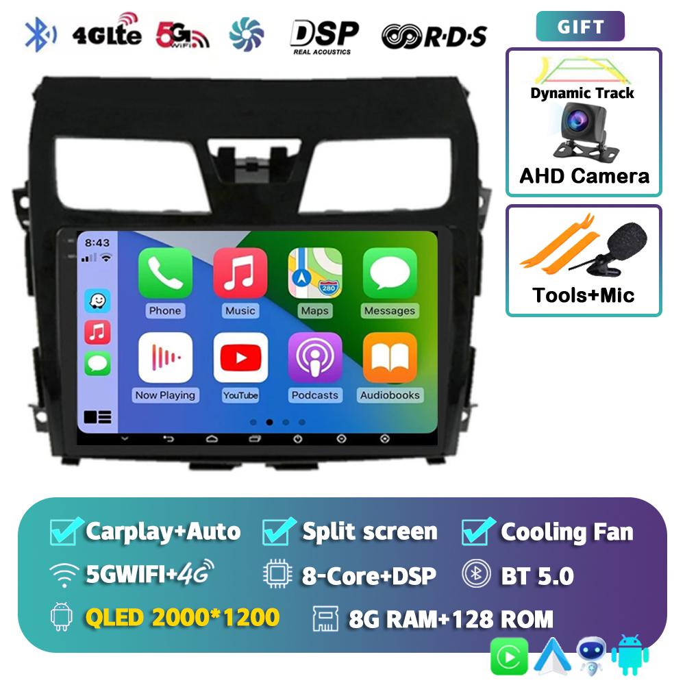 Android 14 Carplay автомобильное радио для Nissan Teana Altima 2013 2014 2015 GPS мультимедийный видеоплеер DSP стерео 360 камера головное устройство