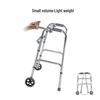 Пожилой Складной Алюминиевый Ходунок на Колесах для Реабилитации