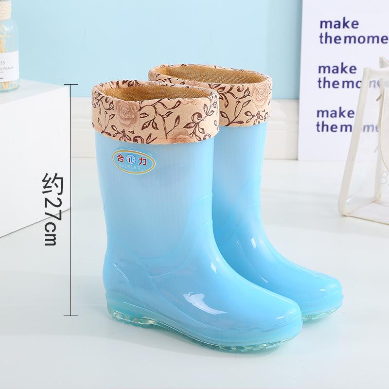 Длинные резиновые сапоги женские модные дождевые туфли женские взрослые без подкладки с высоким голенищем водонепроницаемые туфли быстросохнущие резиновые туфли лето