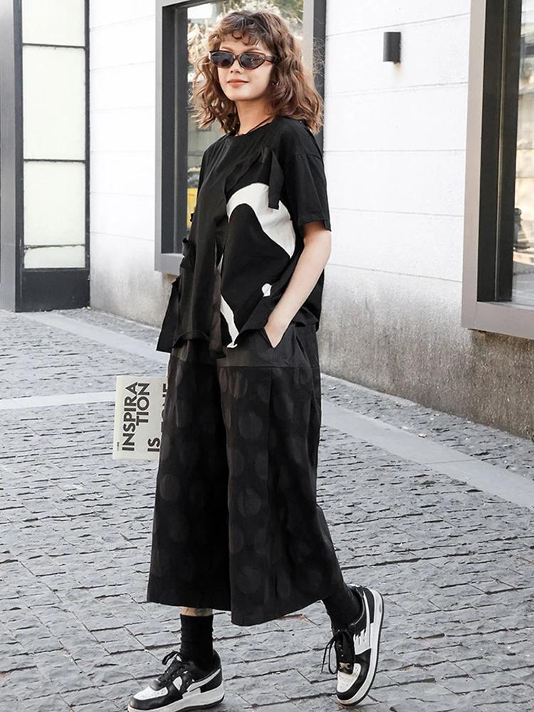 Xitao Футболка с принтом в стиле пэчворк контрастного цвета ZY8919