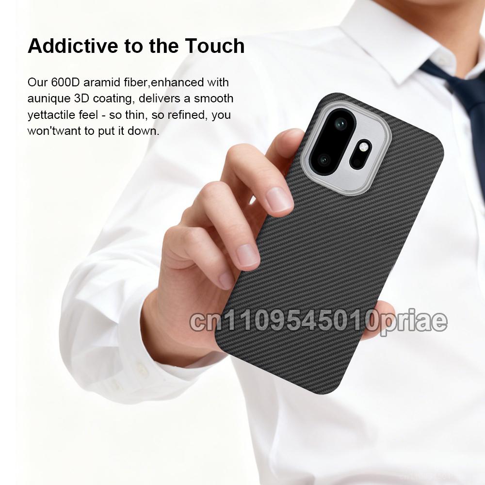 Case for oneplus 15t Carbon Fiber Ultra-thin Phone Case Aramid Fiber Material Phone Protection magnetic Slim light premium Case