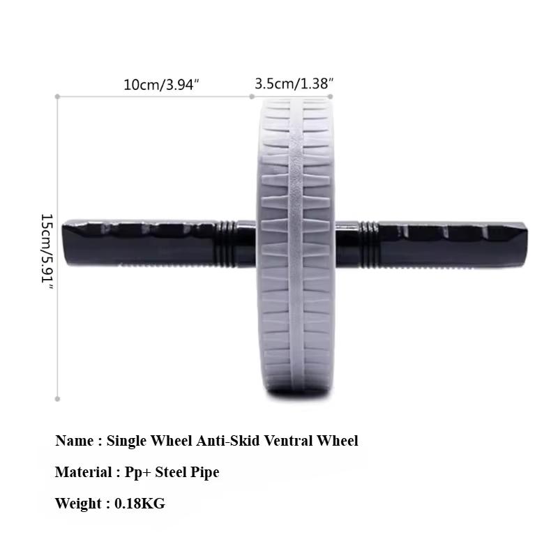 1 шт. Колесо для пресса, высокая грузоподъемность, нескользящий ролик, укрепление мышц, тренажер, фитнес-тренировки, для дома, бесшумный