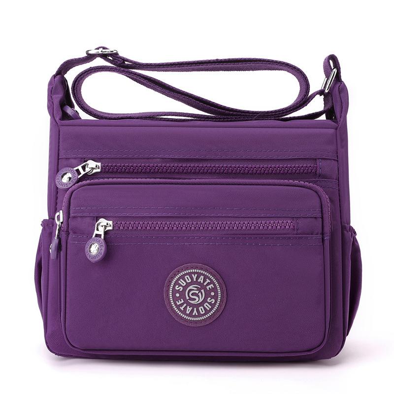 Nylon Shoulder Bag Women's Crossbody Bag Middle-aged Mother's Bag Large Capacity Lightweight Bag