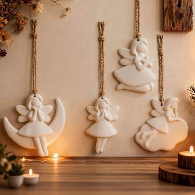Кулон-звездочка для девочки DIY Форма для смолы Домашний Декор Ремесло из смолы Гипсовая Силиконовая Форма DIY Маленький Ангел Ангел Гипсовая Форма
