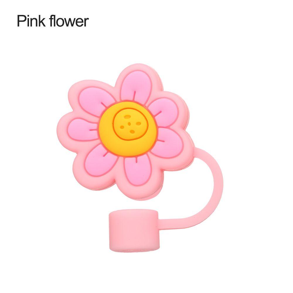 Sealing Lids Drinkware Accessories Cartoon Straws Plugs Silicone Dust-Proof Cap Pipette Tip Cover