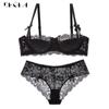 DKGEA Sexy Bra Sets Plus Size Underwear Set Women Lace Brassiere