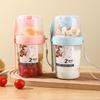 Double-Layer Portable Salad Cup Oatmeal Cereal Nut Yogurt Salad Cup Container Set With Fork School Lunch Box Food Storage Box
