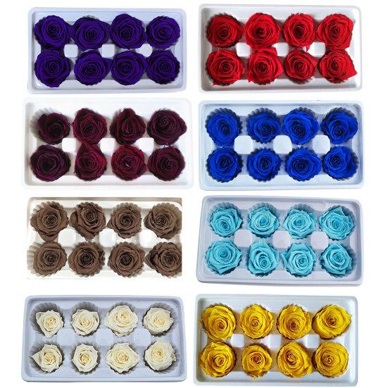 8 шт./коробка 4-5 см стабилизированный цветок бессмертная роза сделай сам Валентин свадьба праздничный подарок
