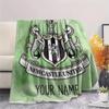 Custom Name Newcastle United2 Flannel Blanket, High quality Comfortable for All Seasons, Home Decor, Warmth and Comfort