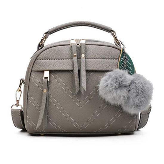Кожаные сумки с верхней ручкой Женские сумки через плечо Hair Ball