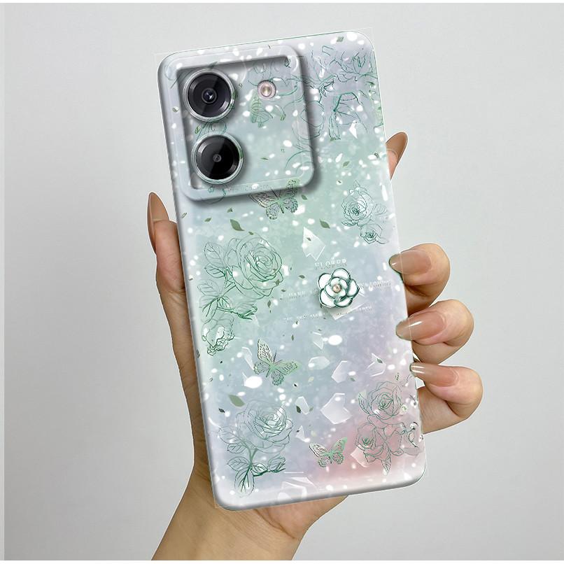 For Xiaomi Poco M7 Pro 5G Case Aesthetic Butterfly Flower Silicone Soft Shockproof Coque Cover For XiaomiPocoM7Pro Fundas Bumper