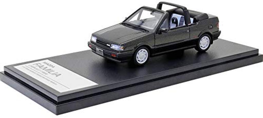 Hi Story Mazda FAMILIA CABRIOLET Искрящийся Черный Металлик 1/43 (1986) (Готовая модель)