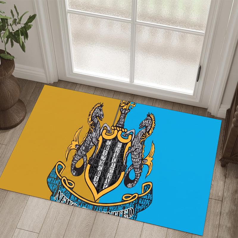 Футбольный дизайн Newcastle United Хрустальный бархатный ковер Уютный Не?Нескользящий ковер с принтом для спальни, гостиной, прихожей