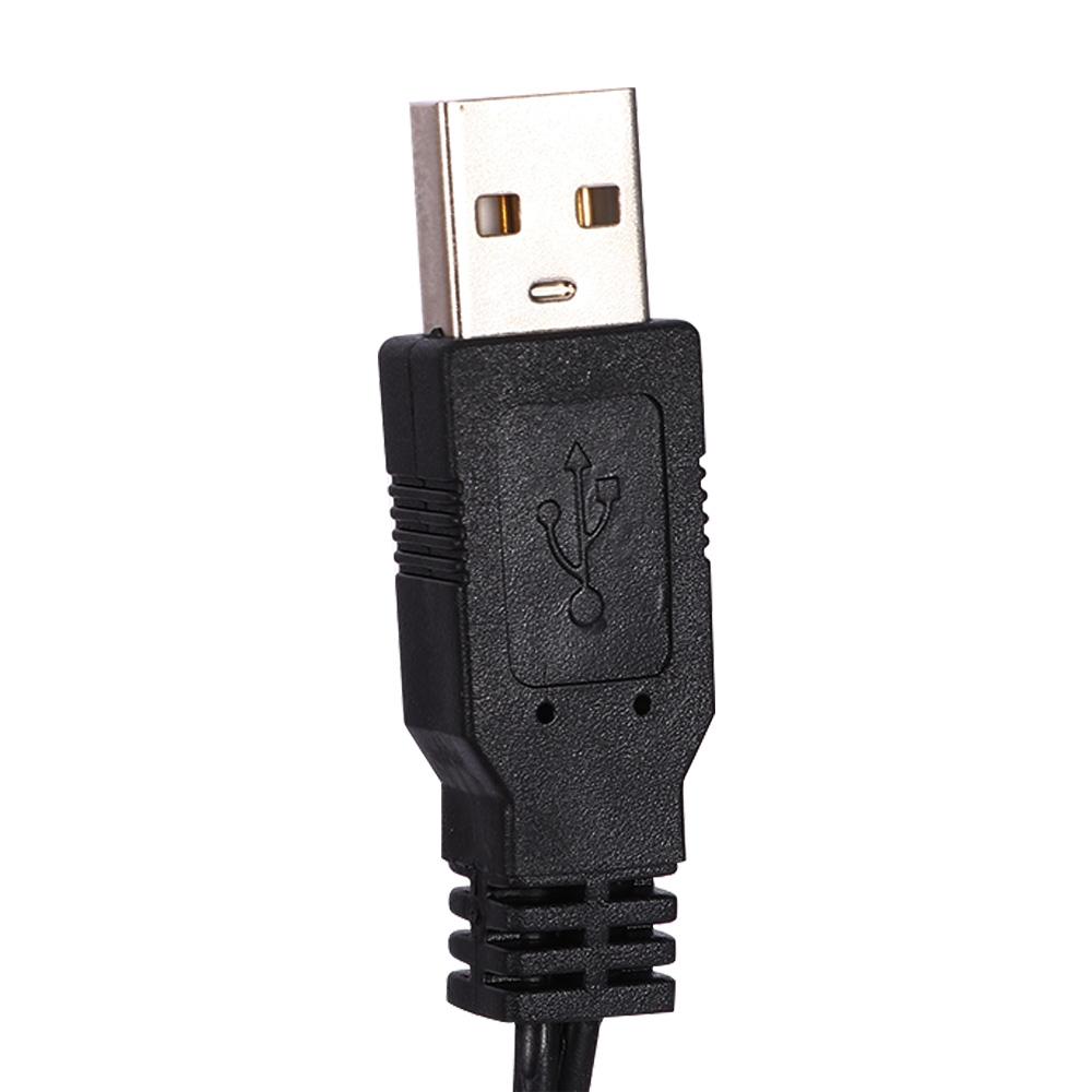 Black 2 RCA Cable Lead USB A Male USB To RCA Audio AV Cable Video Adapter Conversion Line