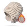 Windproof Knitted Hat Soft Plush Ski Beanie Hat Fashion Bonnet  Sports