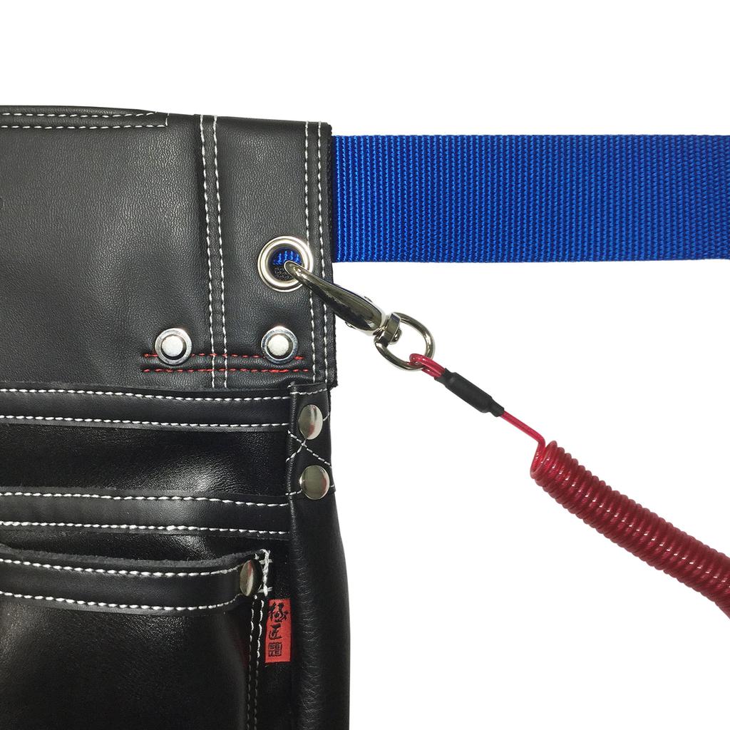 Gokusho Black Cowhide Nail Bag with Ink Pot Holder GL-03B