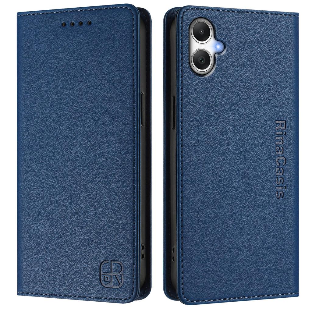 For Samsung Galaxy A06 5G/Galaxy A06 4G Leather Case RINACASIS RC01 Phone Cover with RFID Blocking Wallet Stand