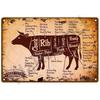 Vintage Essen Poster Metall Zeichen Zinn Gemalt Hamburg Pizza Plakette Restaurant Café Moderne  Kunst Hause Dekoration Wandbild