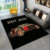 Classic H0T ROD Large Carpet 3D Printed for Living Room Kids Bedroom Mat, Sofa Doormat Floor Rug Anti-slipTapete Decor Mat Gift