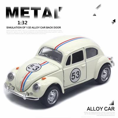 1:32 Винтажная литая игрушка гоночный автомобиль Высококачественный металлический сплав Ручной откат Подходит для возраста 3+ Коллекционный классический автомобиль