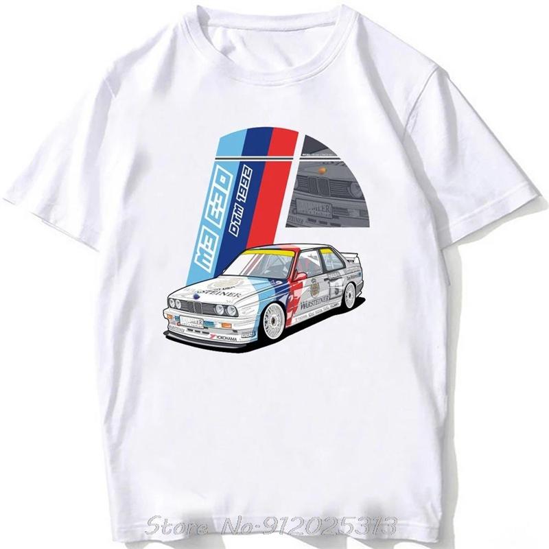 Oversized tshirt Retro Germany EUDM - E34 M5 Tshirts Old Legend E30 M3 Classic Car T-Shirt Boy Casual Tops White Graphic tshirt