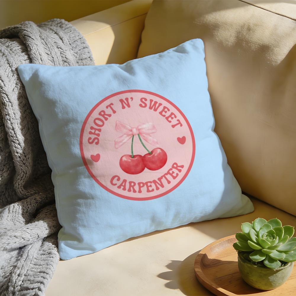 Cushion Cover Washed Linen Soft Breathable Decorative Case For Sofa Home SSabrina CarpenterS Singer Pillow cover