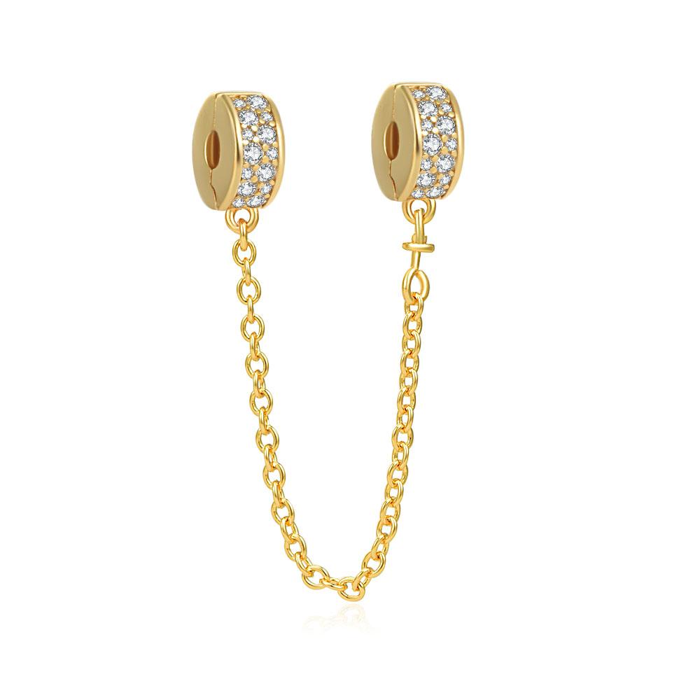 Новый S925 Стерлингового Серебра Сверкающее Паве Корона О Дерево Защитная Цепочка Шарм Шарм Подходит Оригинальный Браслет DIY Женские Ювелирные Изделия Подарок