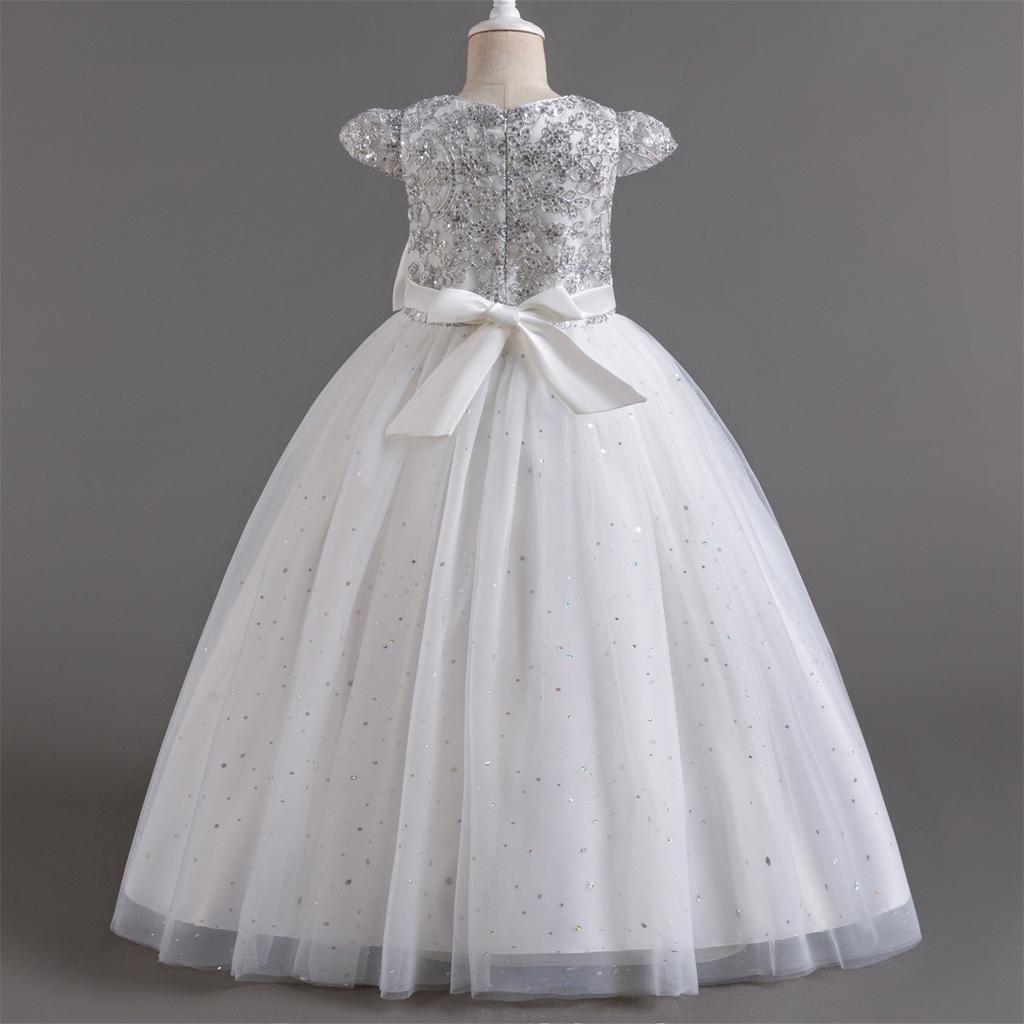 Платье принцессы для подружки невесты на день рождения, свадебное платье для маленьких девочек